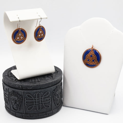 The Celtic Trinity Knot Jewelry Set and Celtic Treasure Box