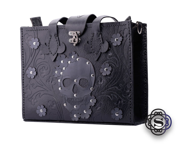 Leather skull clearance purse