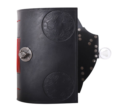 Metal Dragon and Leather 9 x 6 inch Handmade Journal