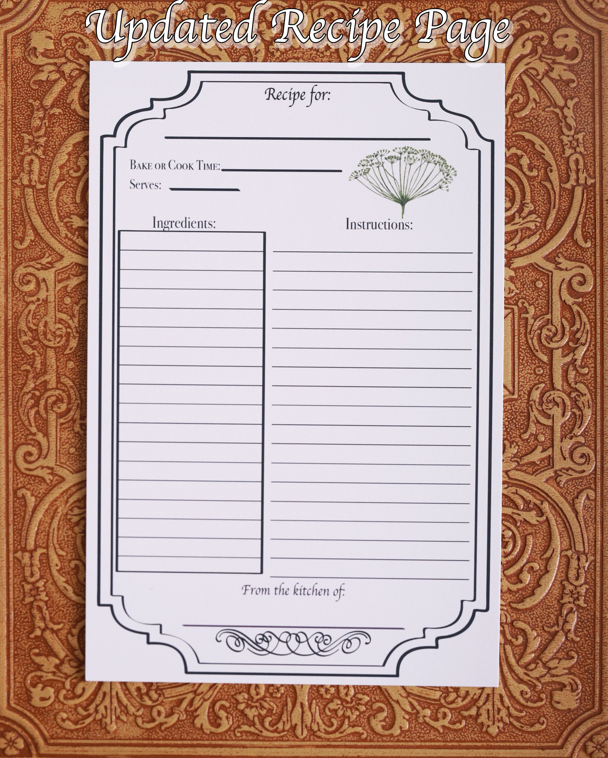 Simple Blank Recipe Book 6 X 9 Inches Graphic by Terrence