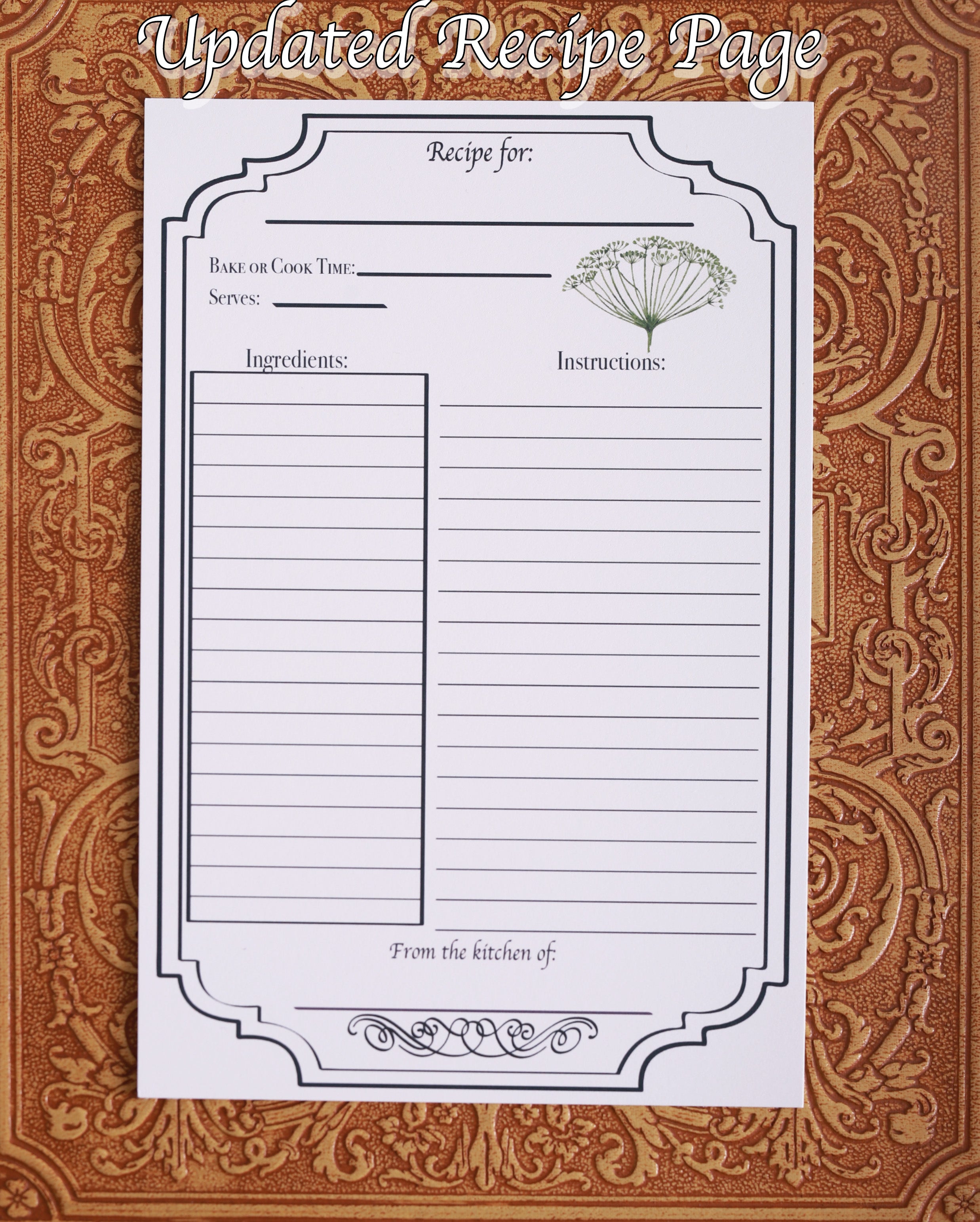 Recipe Workblock Make Your Own Recipe Cards Blank Recipe Notebook To Write In Your Own