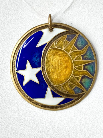Sun And Moon Necklace - Celestial Pendant