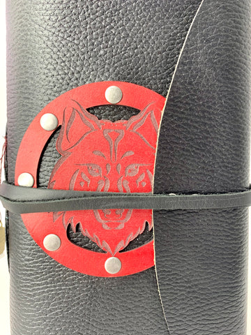 9 x 6 Red Wolf Journal in Soft Leather