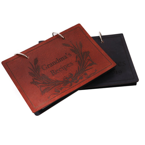 4 x 6 inch Recipe Flip Book with Blank Recipe Cards. Customizable or Custom