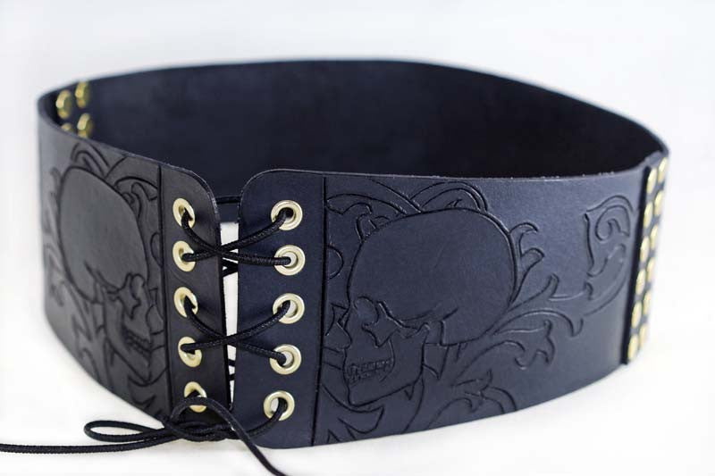 Cinch In Your Waist With a Leather Corset Belt