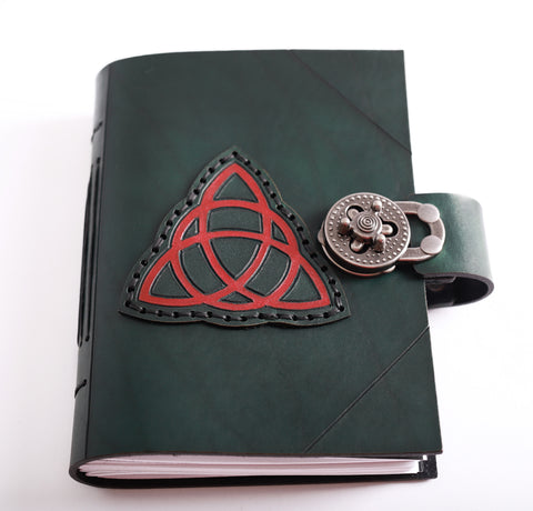 Trinity Knot Journal with hand sewn patch
