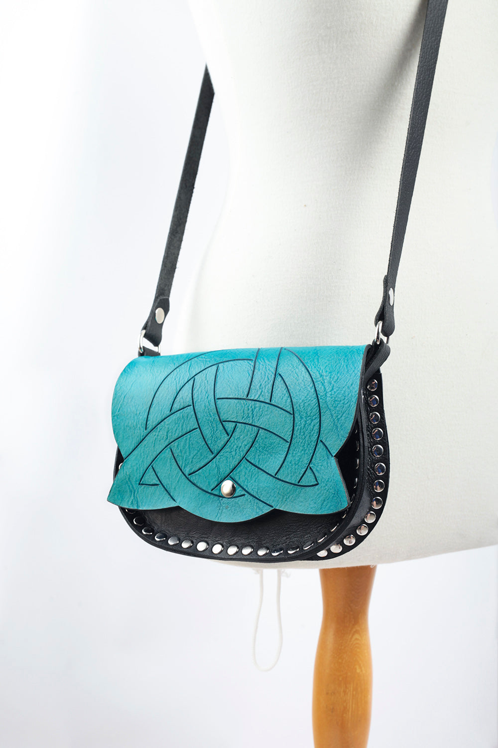 Trinity Knot on flap cross body bag - Six Wings by Skrocki Design